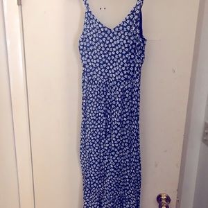 Summer dress blue floral